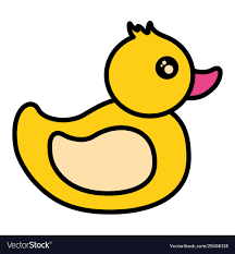 Rubber Duck Kids Toy Royalty Free Vector Image