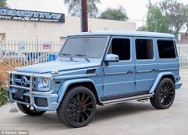 Kylie Jenner Switches Her Mercedes G Wagon From Bright Red To Blue Mercedes G Wagon G Wagon Mercedes G