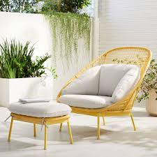 Shop for chair and ottoman at dream home interiors. Paradise Outdoor Lounge Chair Ottoman Set