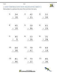 This set of subtraction flashcards provides students with the opportunity to practice regrouping using whatever strategy works for them! 2 Digit Subtraction With Regrouping Worksheets