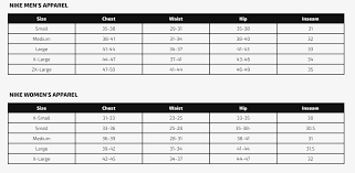 Nike Size Charts