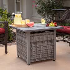 With crafted from durable concrete based composite material and powder coated interior steel frame, this wine barrel fire table will stand up to the elements. The Kingston Endless Summer Lp Gas Outdoor Fire Pit Walmart Com Walmart Com