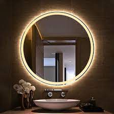 4.6 out of 5 stars. China White Large Round Anti Fog Led Wall Bathroom Mirror Brightness Adjustable Anti Shatter Ip65 Bath Mirror For Hotel And Home China Smart Mirrors Mirror Glass