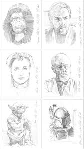 Star Wars Character Sketches Star Wars Art Character Sketches Star Wars Characters