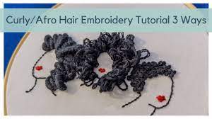 Feb 03, 2018 · 124 best embroidery images on pinterest cross stitch embroidery. Create Curly Hair Afro Hair Embroidery Tutorial Diy Embroidery Hoop Design 3d Embroidery Youtube