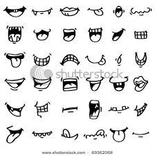 Hand Draw Cartoon Mouth Icon Stock Vector 69362068 Shutterstock Rostros De Dibujos Animados Cuadernos De Bocetos Dibujos De Labios Tips you should follow while making easy diy cartoon drawings for kids:
