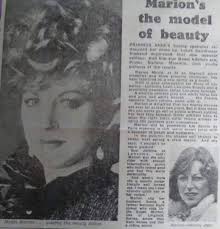 Yvonne Curry sent this to me of Marion Mould. Marion Mould looking  glamorous after a make