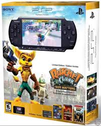 This is what playing ratchet & clank: Cv Sony Psp 3000 Black Ratchet And Clank Size Matters Bundle