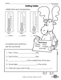 A Winter Weather Worksheet That Requires Students To Read Thermometers And Compare Temperatures Weather Worksheets Weather Theme Lesson Plans