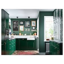 Pin By Kate Cooper On Wowwww In 2021 Ikea Bodbyn Kitchen Dark Green Kitchen Green Kitchen Cabinets