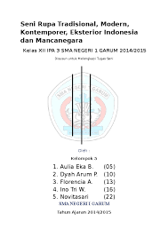 Memberikan beberapa contoh musik kontemporer untuk lebih memahami lebih dalam karakteristik musik kontemporer. Doc Makalah Seni Rupa Tradisional Modern Kontemporer Eksterior Indonesia Dan Mancanegara Dyah Arum Purwaningtyas Academia Edu