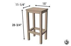 Shaped like a chair at bar height, these chairs would be ideal for taking to the beach or. Easiest Bar Stools Ever Free Diy Plans Rogue Engineer