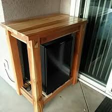 40 Inch Tall Redwood Side Table Home Decor Woodworking Projects Decor
