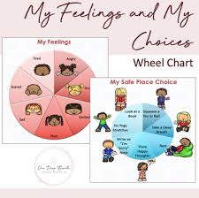 wheel chart my feelings and my choices conscious discipline safe place visuals