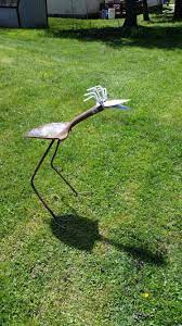 Bird Feeder Recycled Shovel Metal Art Welded Metal Art Projects Scrap Metal Art