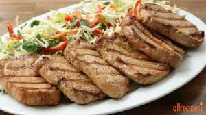 Heat a grill or grill pan over medium heat. Best Grilled Pork Chops Video Allrecipes Com