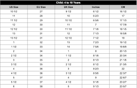 shoe conversion mexico online charts collection