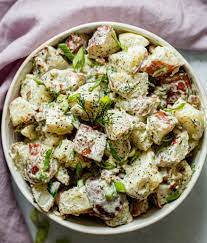 Bacon Ranch Potato Salad All The Healthy Things Recipe Bacon Ranch Potato Salad Paleo Potato Salad Potato Salad