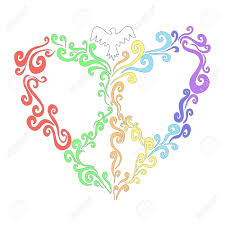 Check spelling or type a new query. Pastel Rainbow Heart Of Twisted Lines With Pigeons A Bright Royalty Free Cliparts Vectors And Stock Illustration Image 80406875