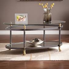 Safavieh Cheyenne Coffee Table In 2020 Coffee Table Glass Top Coffee Table Oval Coffee Tables