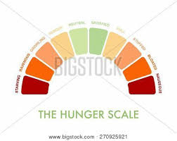 Hunger Fullness Scale Vector Photo Free Trial Bigstock