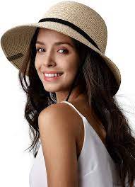 Womens Wide Brim Sun Hat With Wind Lanyard Upf Summer Straw Sun Hats For Women At Amazon Women S Clothing S Sun Hats For Women Hats For Women Wide Brim Sun Hat