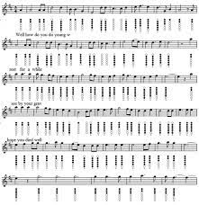 The Green Fields Of France Sheet Music And Tin Whistle Notes Tin Whistle Sheet Music Whistle