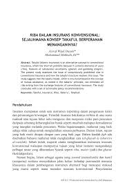 Check spelling or type a new query. Pdf Riba Dalam Insurans Konvensional Sejauhmana Konsep Takaful Berperanan Menanganinya