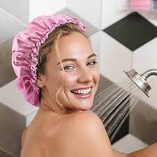 Amazon.com : Shower Cap Reusable Waterproof Shower Caps For Women, Plastic  Hair Cap For Shower, Large Shower Cap For Long Hair,4 Pcs Double Layers  Environmental Protection Hair Bath Hat : Beauty &