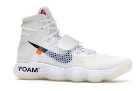 Nike React Hyperdunk 2017 Flyknit Off White In 2020 Off White Shoes Nike Sneakers Men Fashion