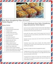 Dan untuk orderan temen2 kemarin, saya pakai metode ini pada proses pembuatannya. Pin Oleh Jamila Razak Di Recipes Kue Bolu Kue Almond