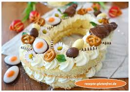 Numbercakes sind geschichtete torten in zahlen oder buchstabenform, die ganz typisch mit cremes dekoriert und . Letter Cake Ostertorte Tanja S Glutenfreies Kochbuch