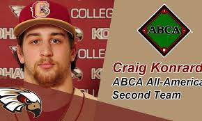 Coe's Craig Konrardy Named ABCA Second Team All-America
