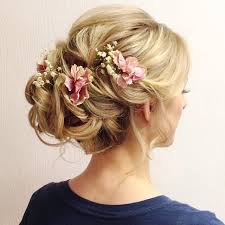 Flower Hairstyle Flowers In Hair Wedding Hair And Makeup Long Hair Styles