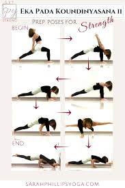 It Takes A Strong Upper Body Core And Strong Legs To Hold Eka Pada Koundinyasana 2 Build Strength With These Yoga Poses Intermediate Yoga Poses Types Of Yoga