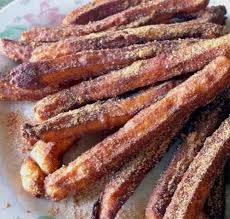 Tasty Churros A Lil Burnt But Crunch And Sweet Homemade Churros Recipe Food Recipes