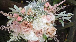 Hydrangea Seeded Eucalyptus Rose Astilbe Baby S Breath Bouquet Best Colors Astilbe Bouquet Pink Wedding Flowers Babys Breath Bouquet