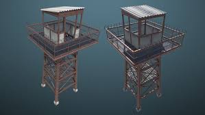 Modular Guard Tower Set 3d Environments Unity Asset Store In 2020 Tower Building Tower Water Tower