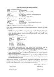 Yang bertanda tangan di bawah ini: 7 Contoh Surat Perjanjian Jual Beli Yang Benar 2020