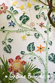 Mosaik Bine Brandle Mosaik Mosaik Gartenkunst Mosaikwand