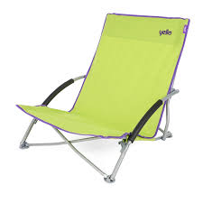 The foldable chair is lightweight so that it is easy to bring the chair to the beach. Yello Low Beach Chair Campingworld Co Uk