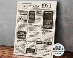 Music from 1979 trivia quizzes. 1979 Fun Facts Etsy