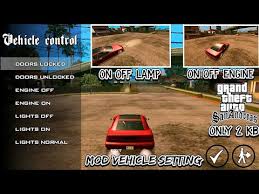 = converted the ivf lights to sa lights = unique texture names = reflection decreased, still looks good with or without graphics mods = removed the reflection of interior, grille, carbon fiber and other parts = seperated the dff's parts to. Mod Vehicle Setting Bisa On Off Mesin Lampu Gta Sa Android Youtube