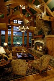 47 Extremely Cozy And Rustic Cabin Style Living Rooms Rustic Living Room Design Log Cabin Kitchens Log Homes
