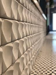 Beton Karo Alev Line Design Duvar