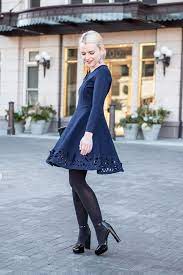 Navy Dress Winter Dress Outfits Blue Dress Outfits Navy Blue Dress Outfit