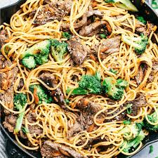 20 Minute Garlic Beef And Broccoli Lo Mein The Recipe Critic Lo Mein Recipes Broccoli Beef Garlic Beef