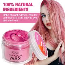 Some will completely wash out after just one shampoo, while others will gradually fade with each wash and. Buy Hair Color Wax Magic Master Keratin Temporary Hair Dye Wax Mud Hairstyle Cream Washable Instant Coloring Clay For Men And Women Party Festival Cosplay Halloween Pink Online In Taiwan B08lmhq5n3