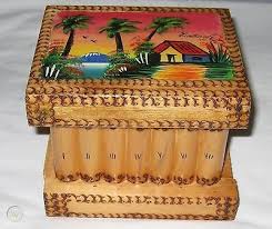 After opening the box you can remove all keys and you can make your own configuration by changing their order. Wooden Secret Lock Box Hidden Key Hand Painted Guatemala Scene Wood Puzzle Box 525016527