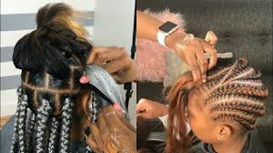 Bring exceptional attitudes with great smiles when weaving! African Hair Braiding Styles L Braiding Hairstyles Compilations Youtube Hair Styles Braided Hairstyles African Hairstyles